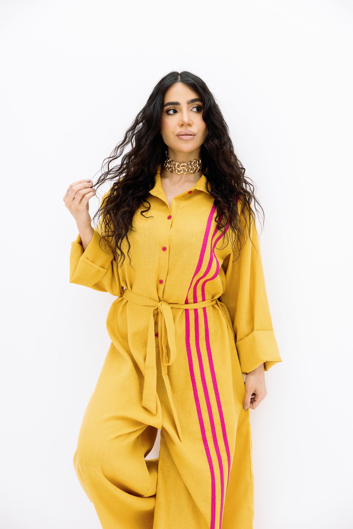 Linen casual jumpsuit