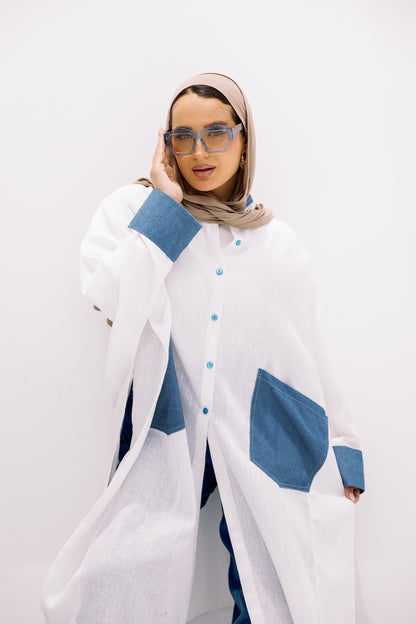 linen long shirt