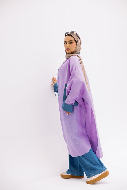 Linen long shirt
