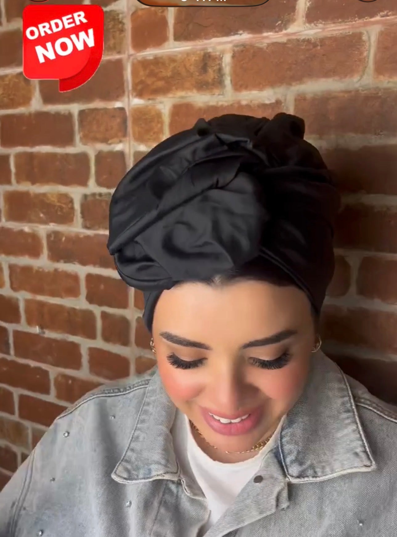 Wire taffeta turban
