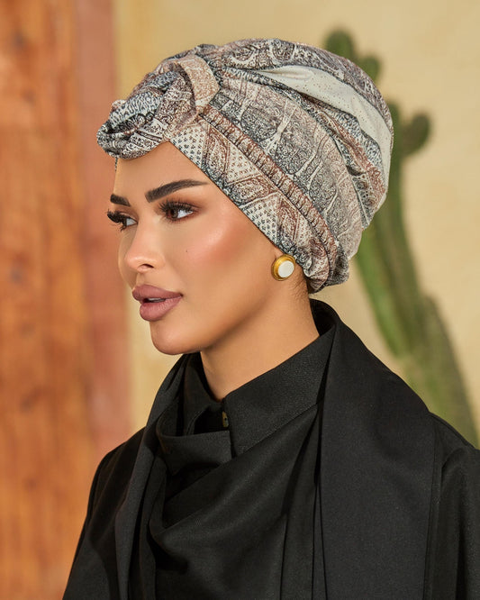 Double bow turban