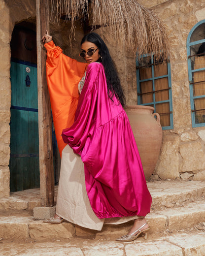 Konouz satin abaya