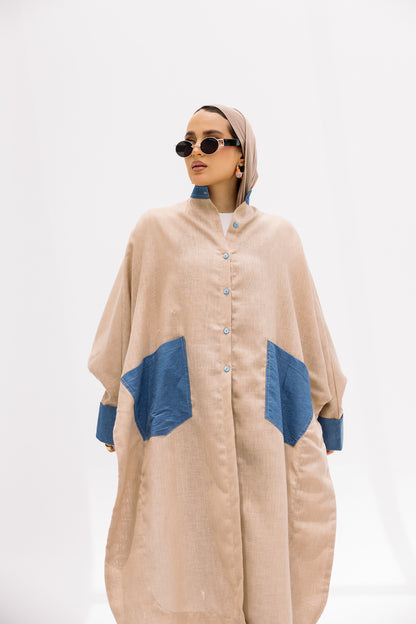 Linen long shirt