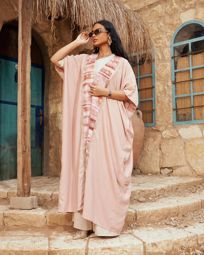 Konouz peach abaya