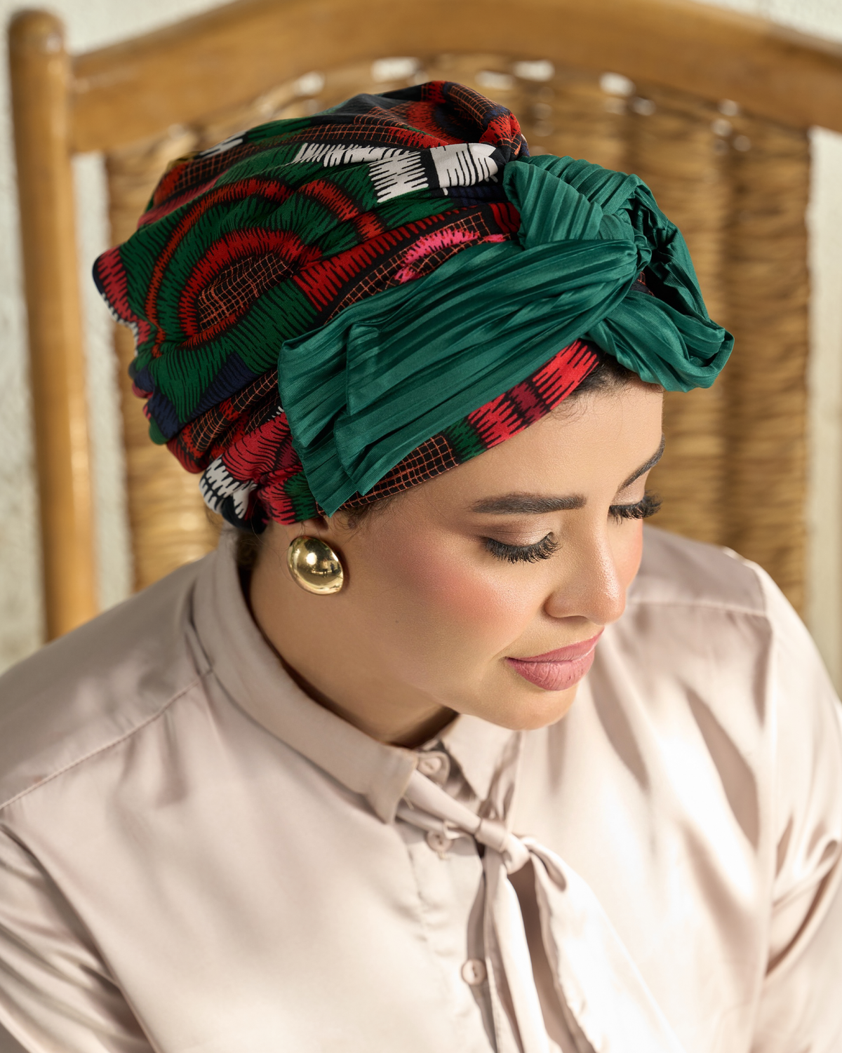 Double bow turban