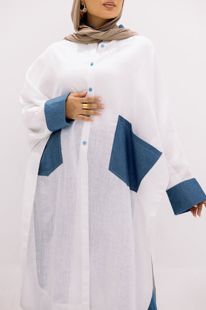 linen long shirt