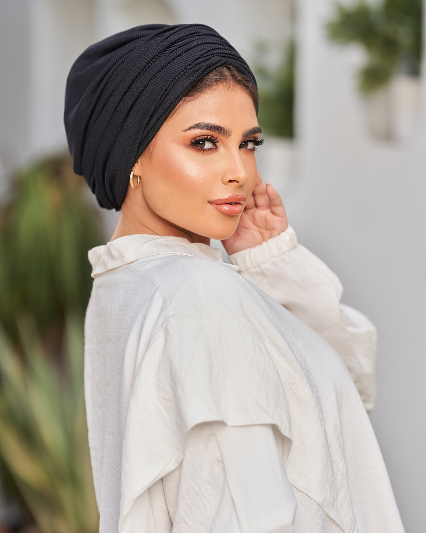 Draped Turban - Black