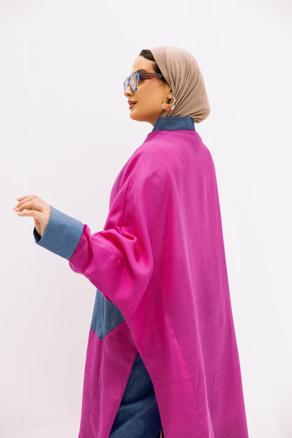 Linen long shirt