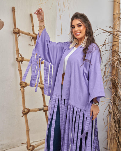 Fringe kimono