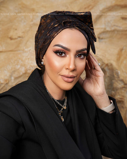 Triple bow turban