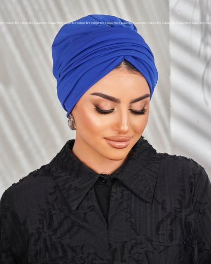 Draped Lycra turban