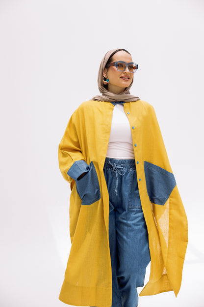 linen long shirt