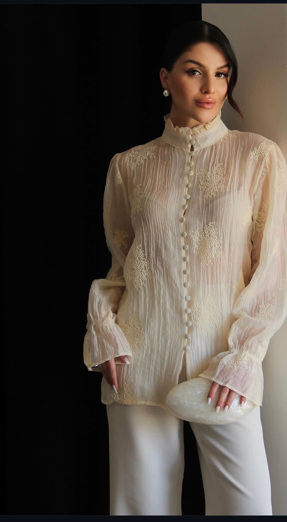 Ivory Whisper Blouse