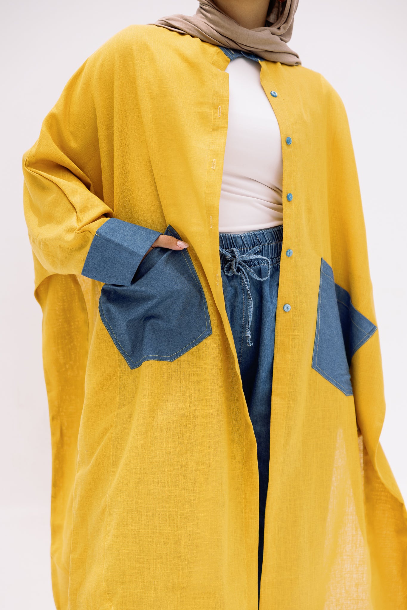 linen long shirt