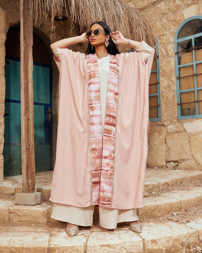 Konouz peach abaya