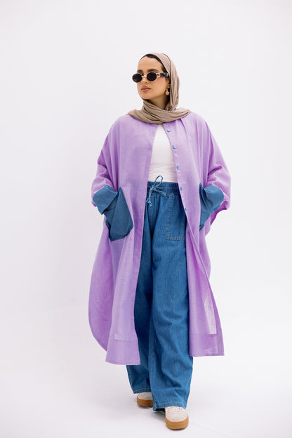 Linen long shirt