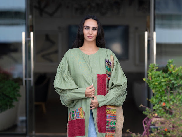 Linen long kimono