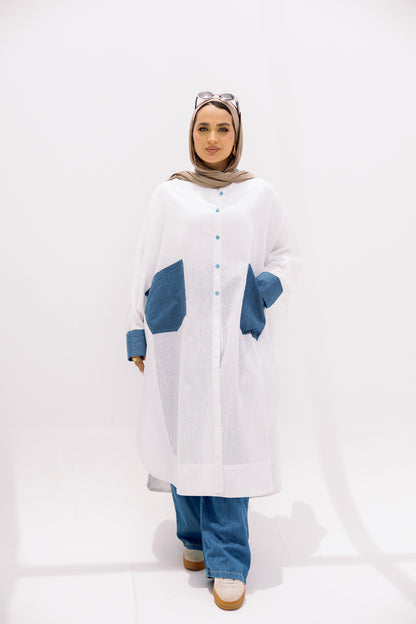 linen long shirt