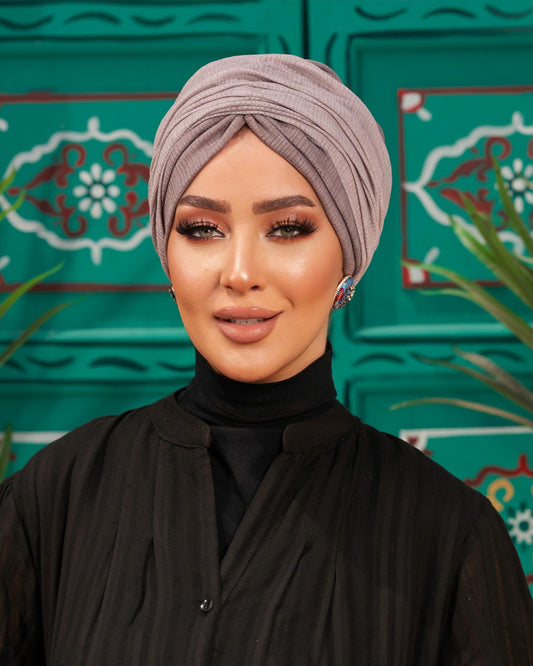 Draped Lycra turban