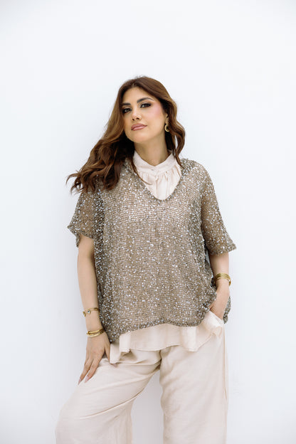Knit blouse