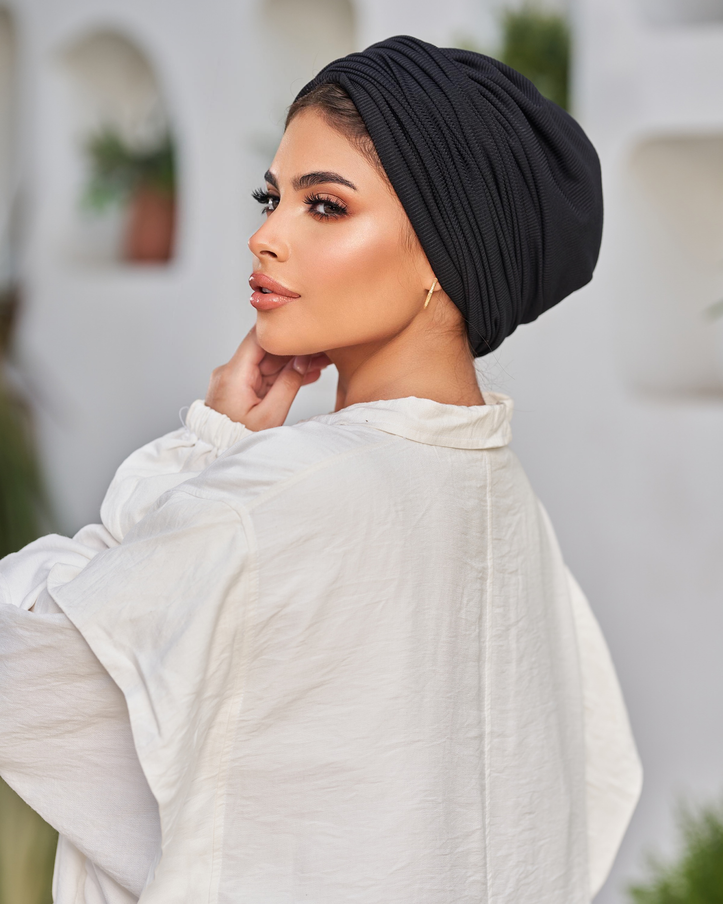 Draped Turban - Black