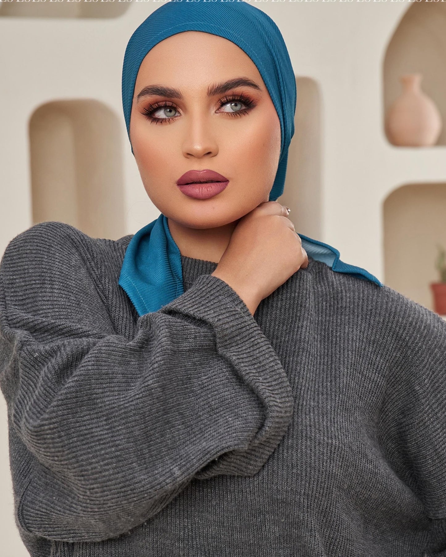Striped triangle scarf