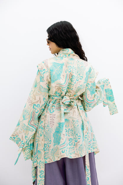 Aqua Bloom Cardigan