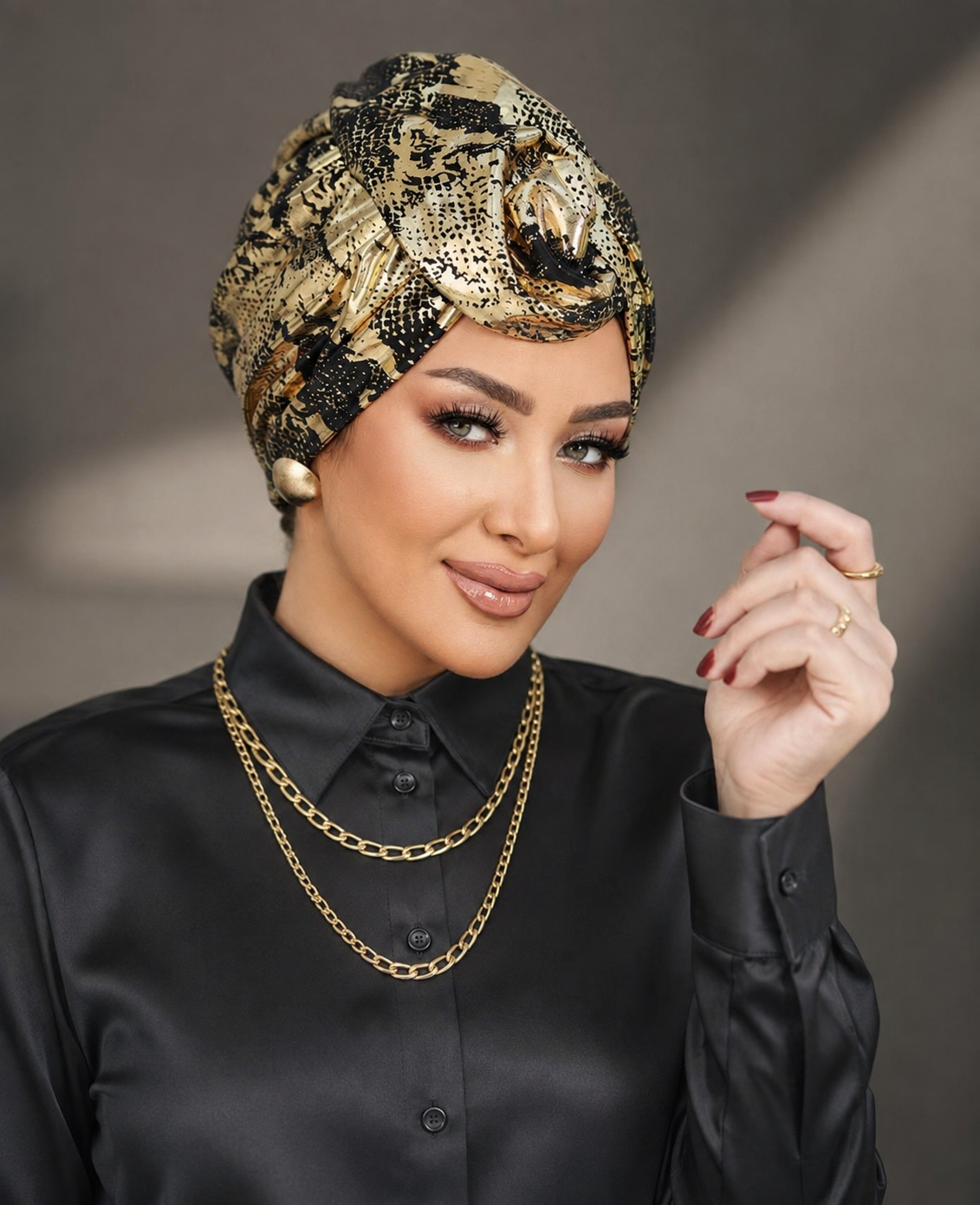 Round wing turban