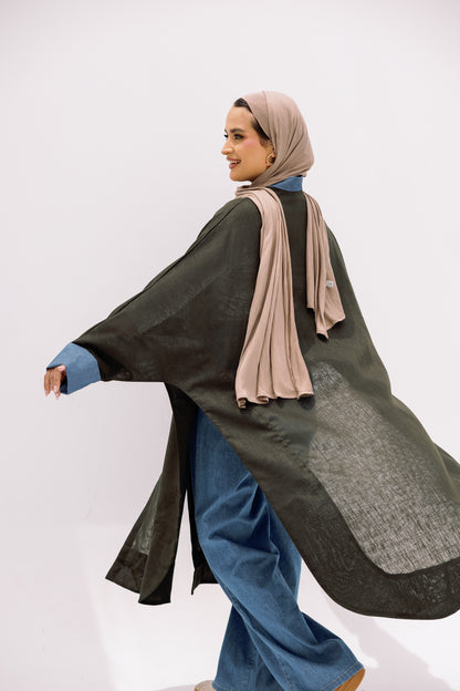 Linen long shirt