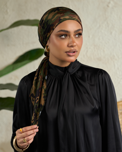 Plissé mini tie