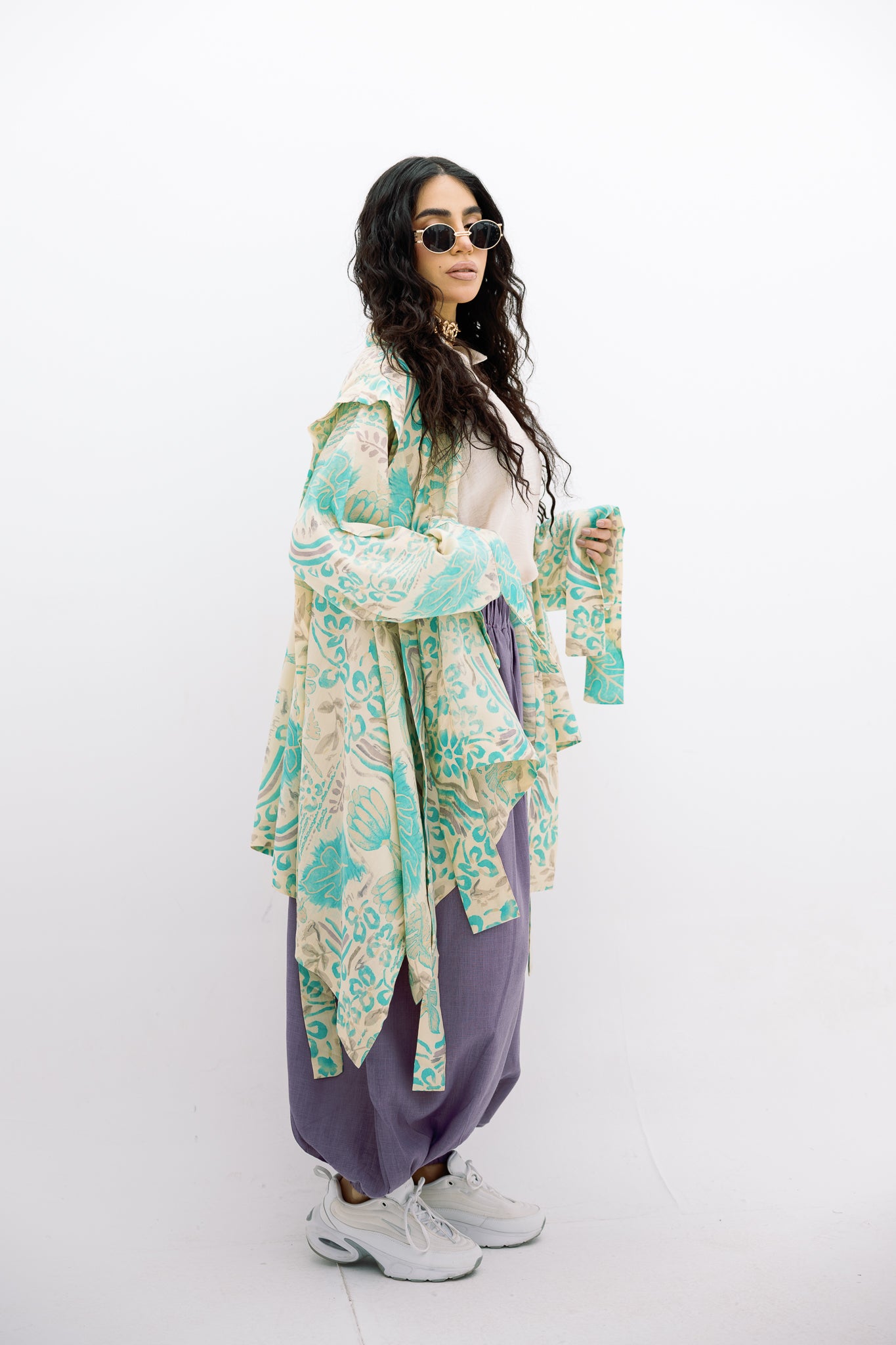 Aqua Bloom Cardigan