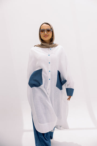 linen long shirt