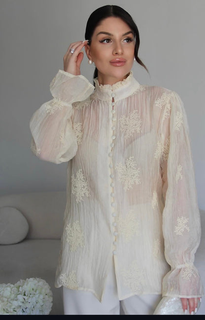 Ivory Whisper Blouse