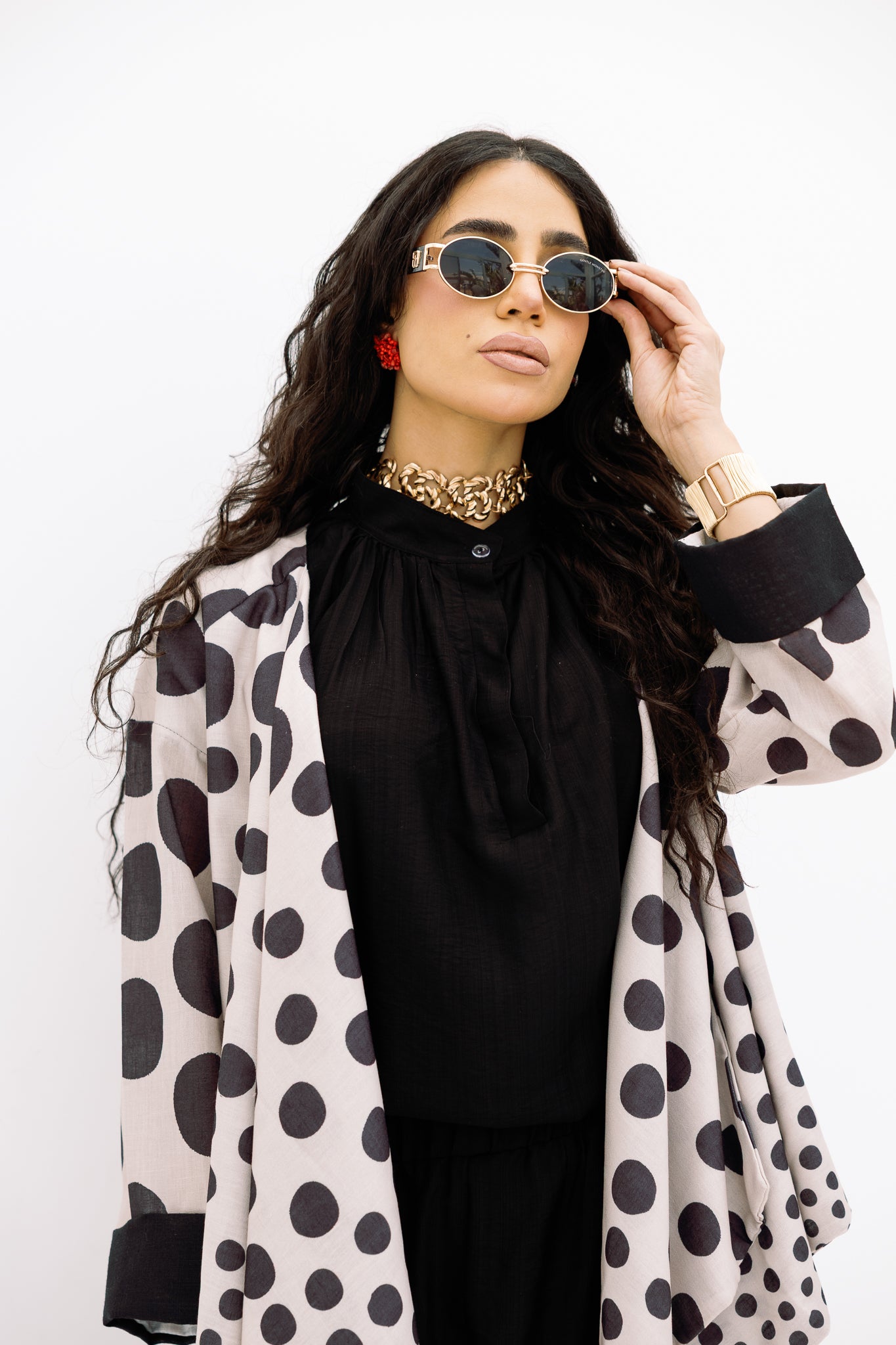 Polka dots cardigan