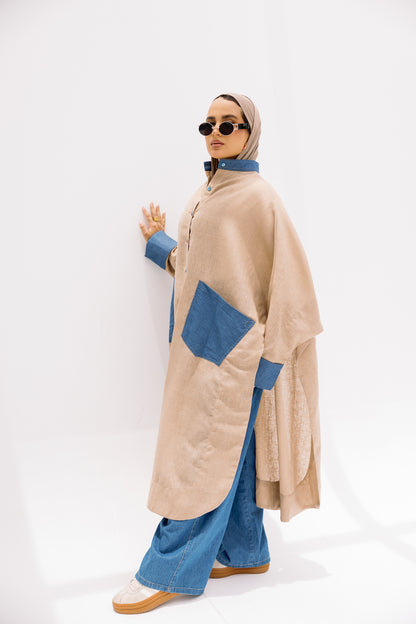 Linen long shirt