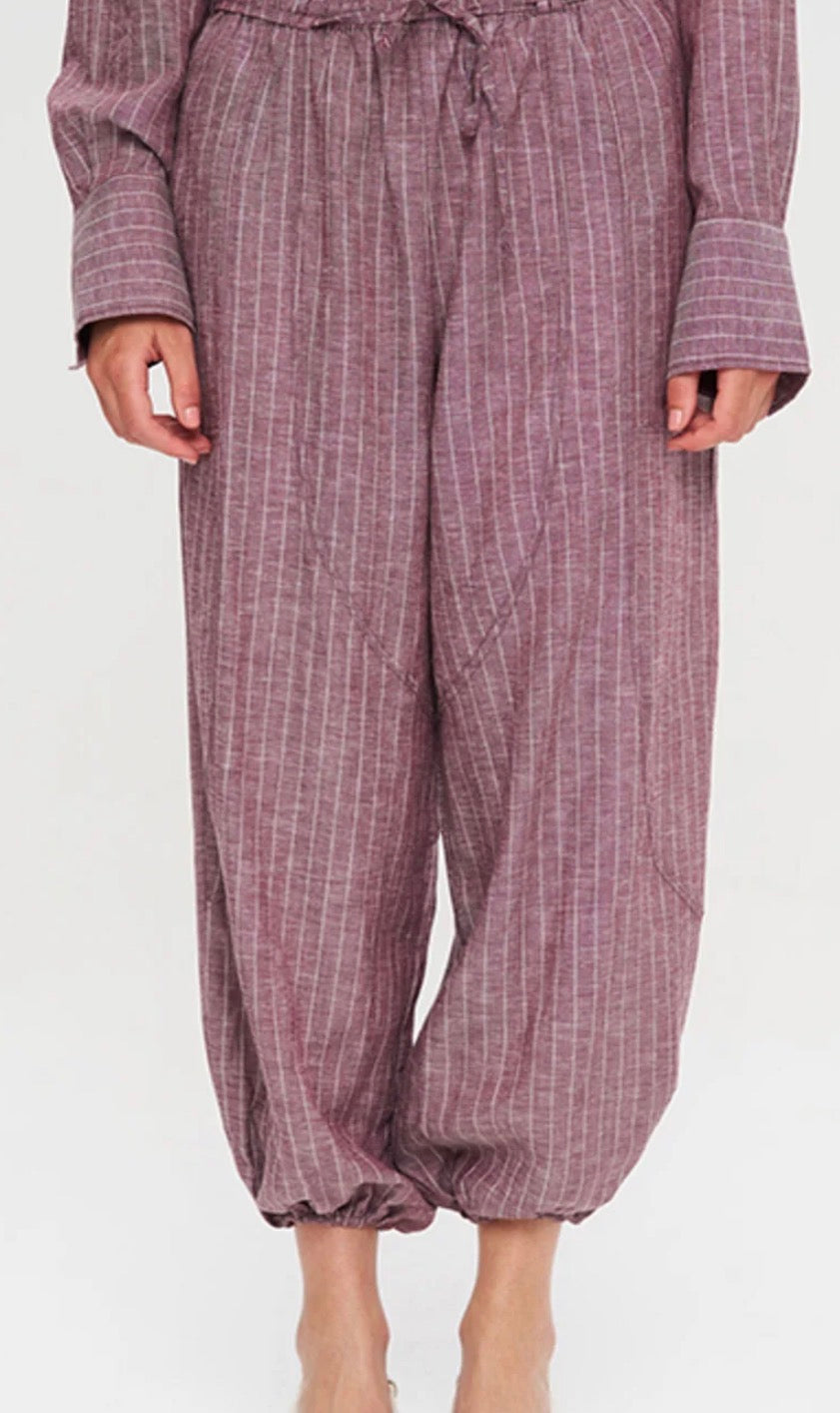 Linen balloon pants