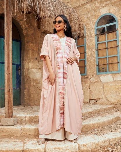 Konouz peach abaya