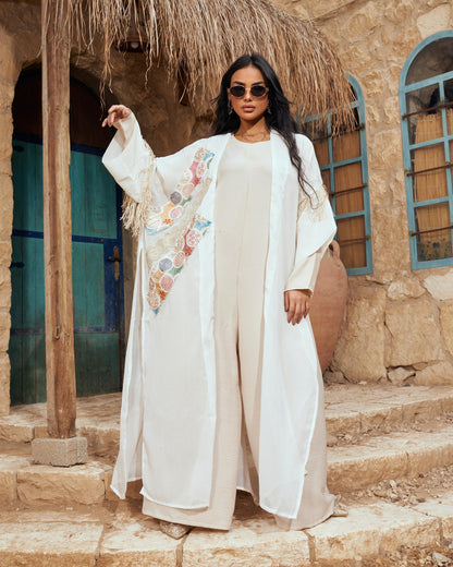 Konouz linen abaya