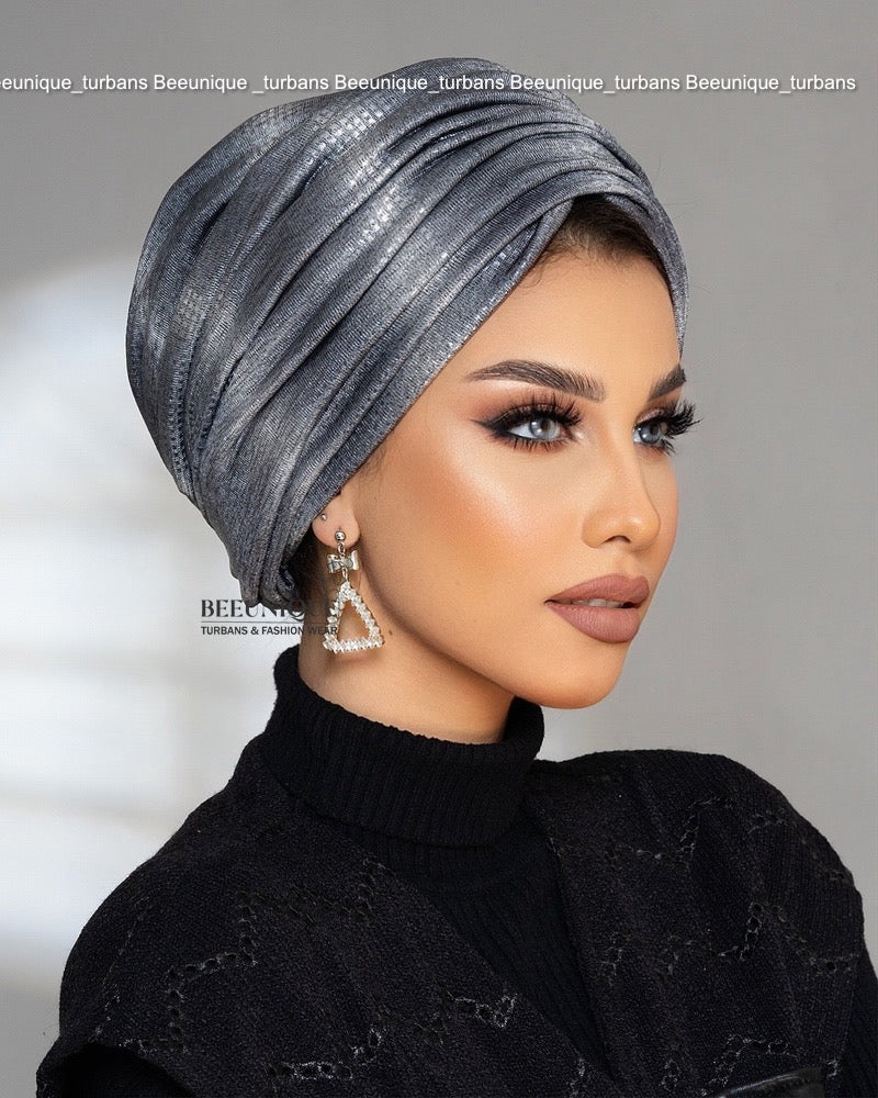 Draped soft turban