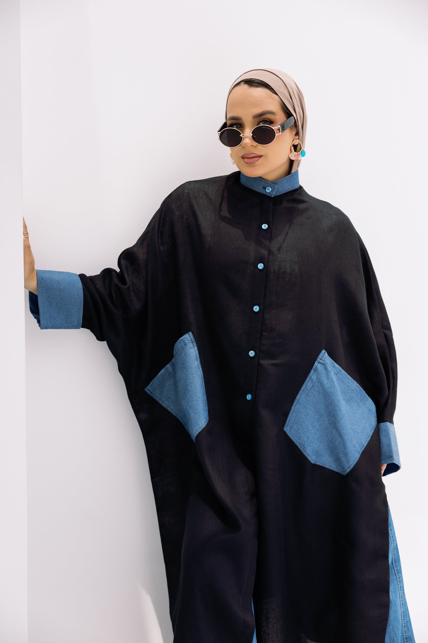 Linen long shirt