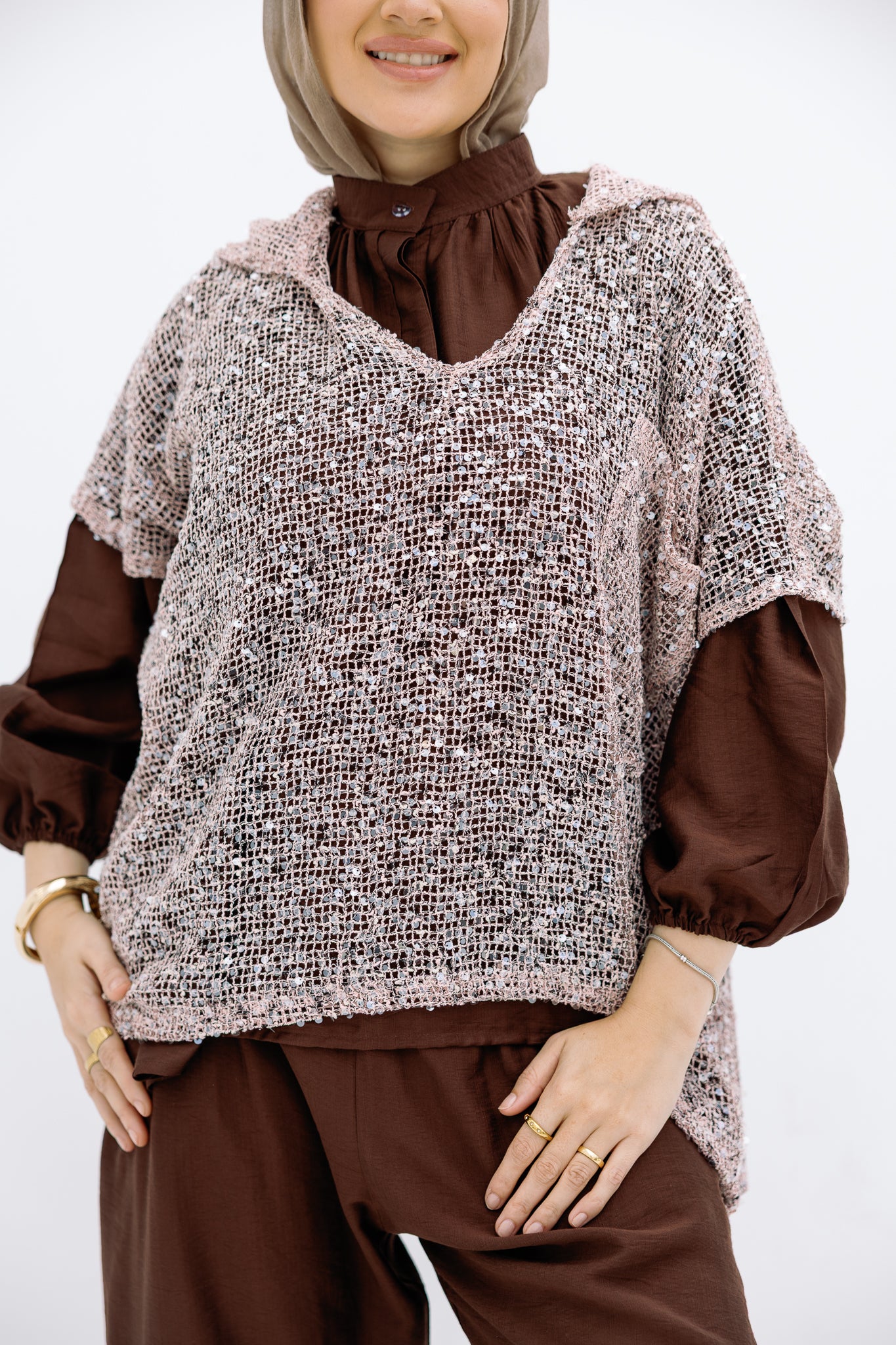 Knit  casual blouse
