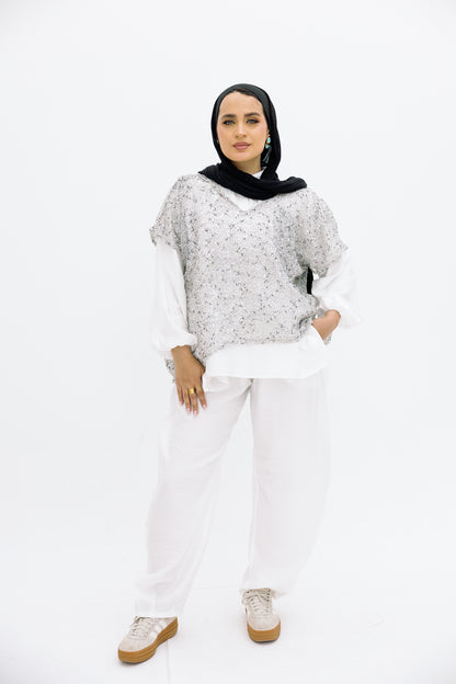 Knit blouse