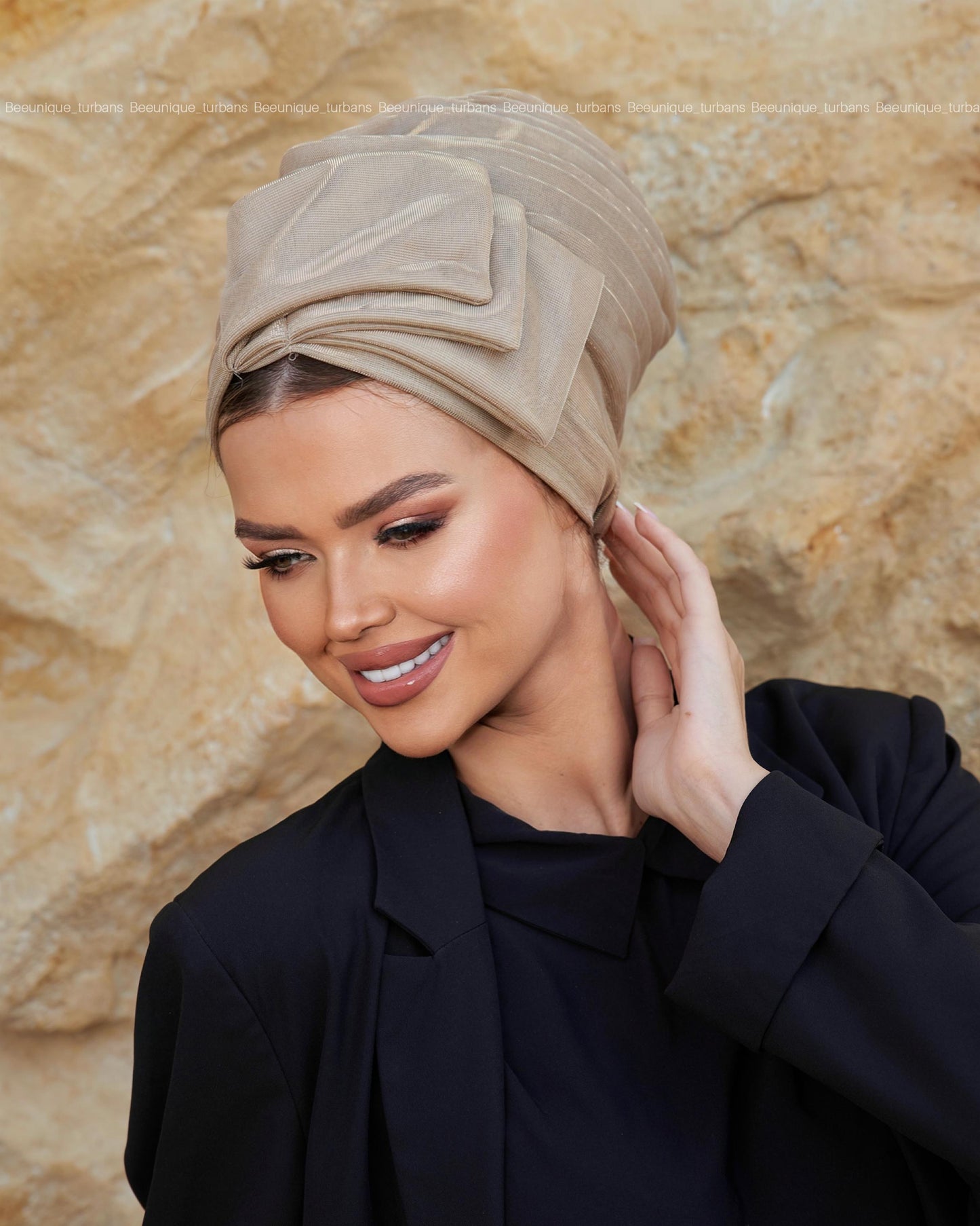 Triple bow turban