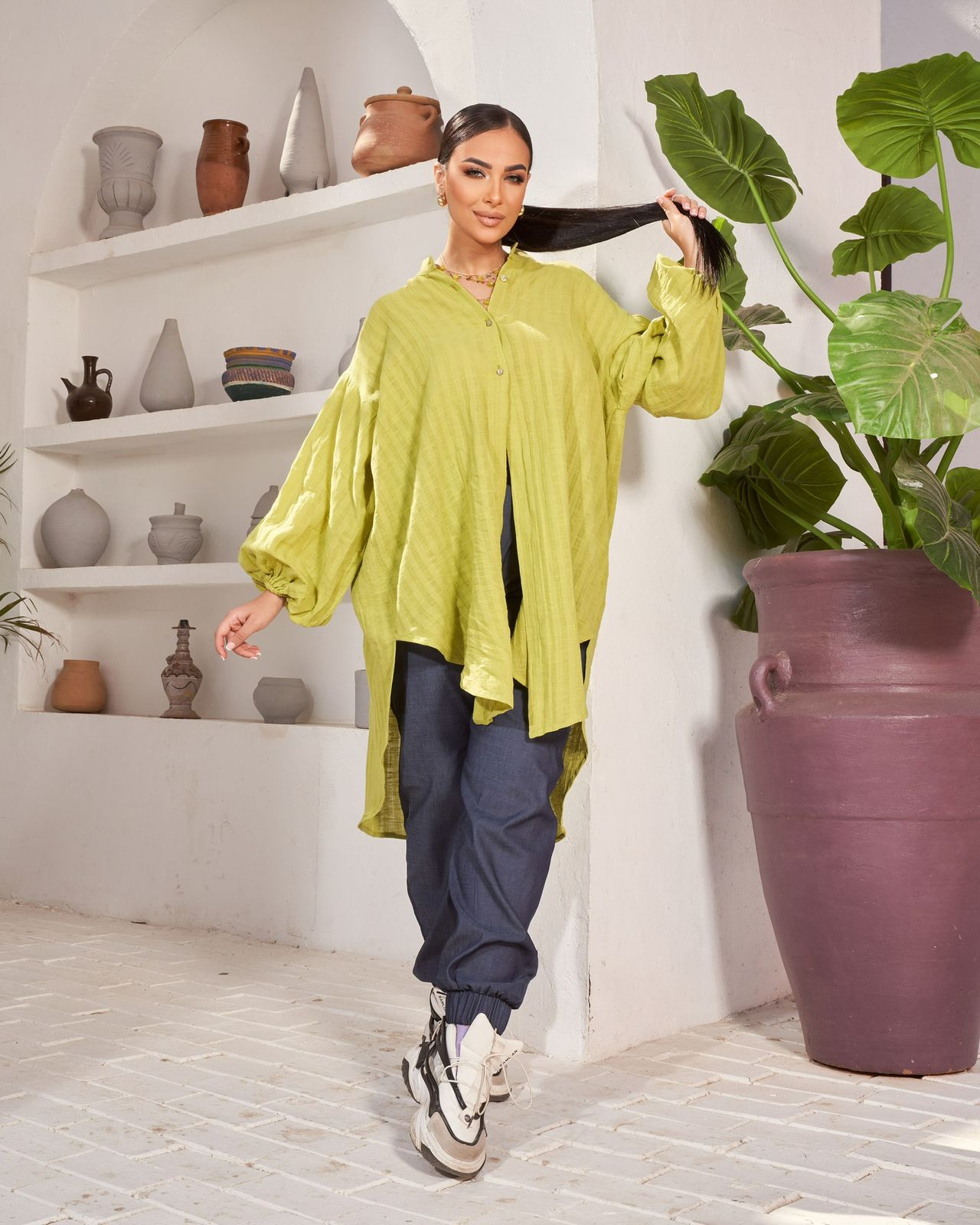 Green Linen Shirt