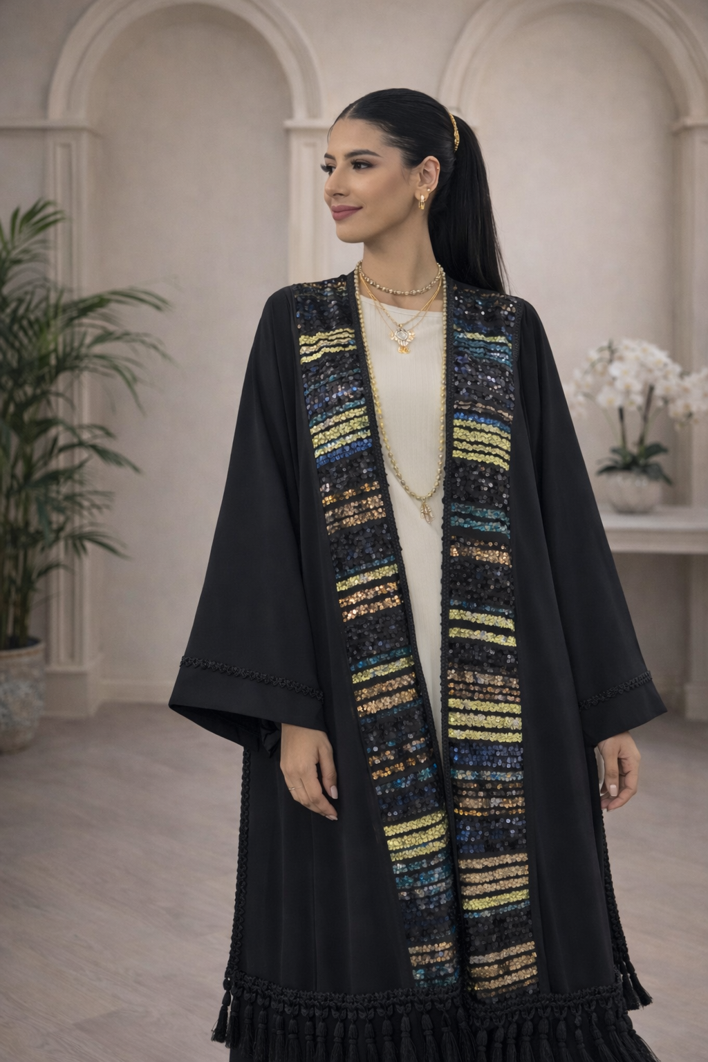Sequins kimono